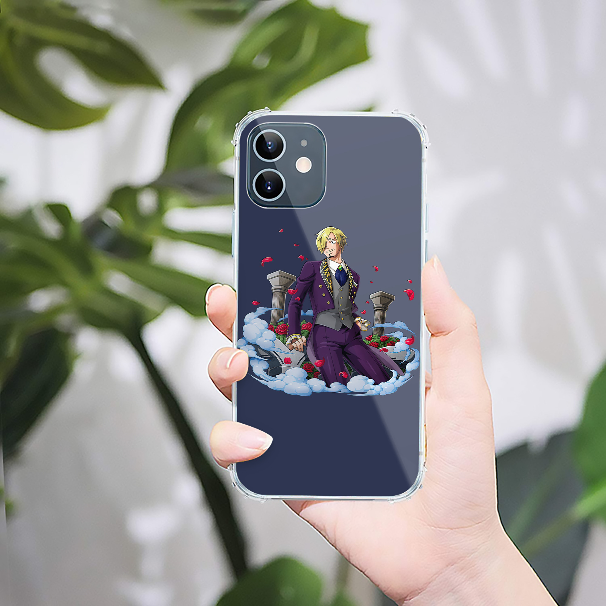 （画像用） ワンピース サンジ ONE PIECE Sanji 【iPhone 12シリーズ対応】透明スマホケース（クリアソフトケース）